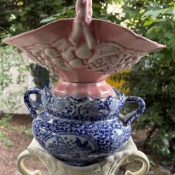 Teapot Birdbath Yard Decor 
