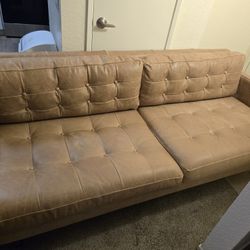 Joybird Eliot Leather Sofa