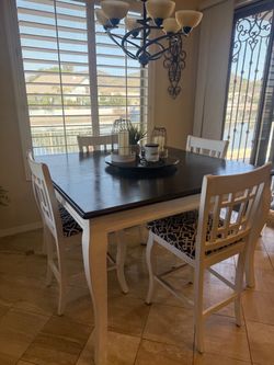 Dining table and chairs