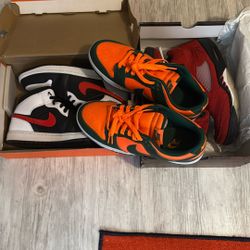 Miami Dunks Lows, Jordan 5’s,  Jordan 1 Mids 