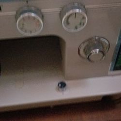 Necchi Antique Sewing Machine Console Table