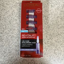 L'Oréal Paris Revitalift Derm Intensives 1.9% Hyaluronic Acid Ampoules – NEW