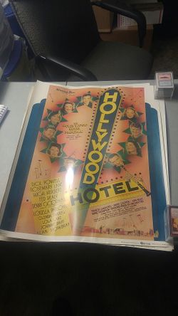 Hollywood hotel vintage movie poster