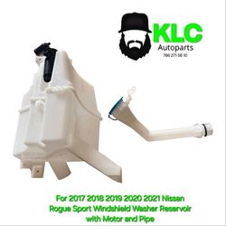 For 2017 2018 2019 2020 2021 Nissan Rogue Sport Windshield Washer Reservoir with Motor and Pipe