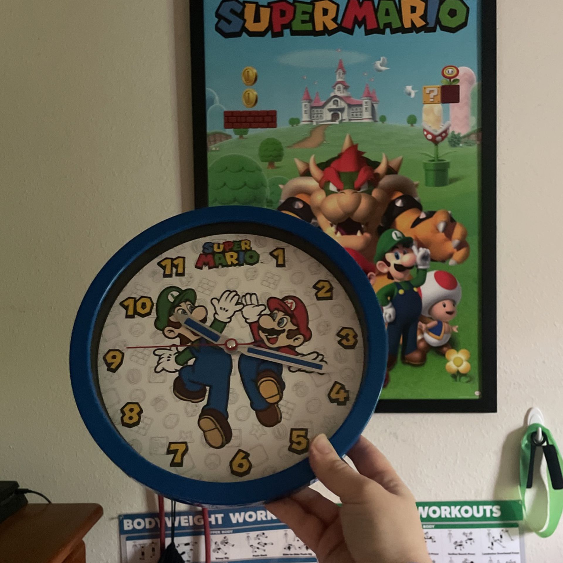 Mario Picture And Mario Clock And Mario Nightlight