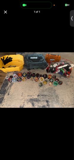 Beyblade Burst Stadium and Beyblades with launchers