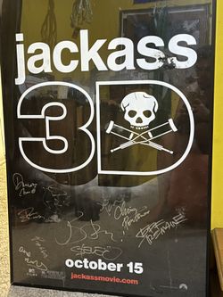 Jackass Autographed Poster Full Cast