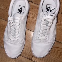 Vans - Canvas White Low 7.5M/9W