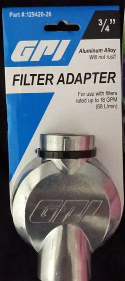 GPI 3/4" Aluminum Alloy Filter Adapter
