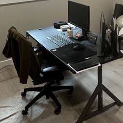 Black/gray Adjustable Desk