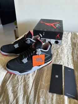 Jordan 4 Bred Retro 2019 Size 8.5 Men