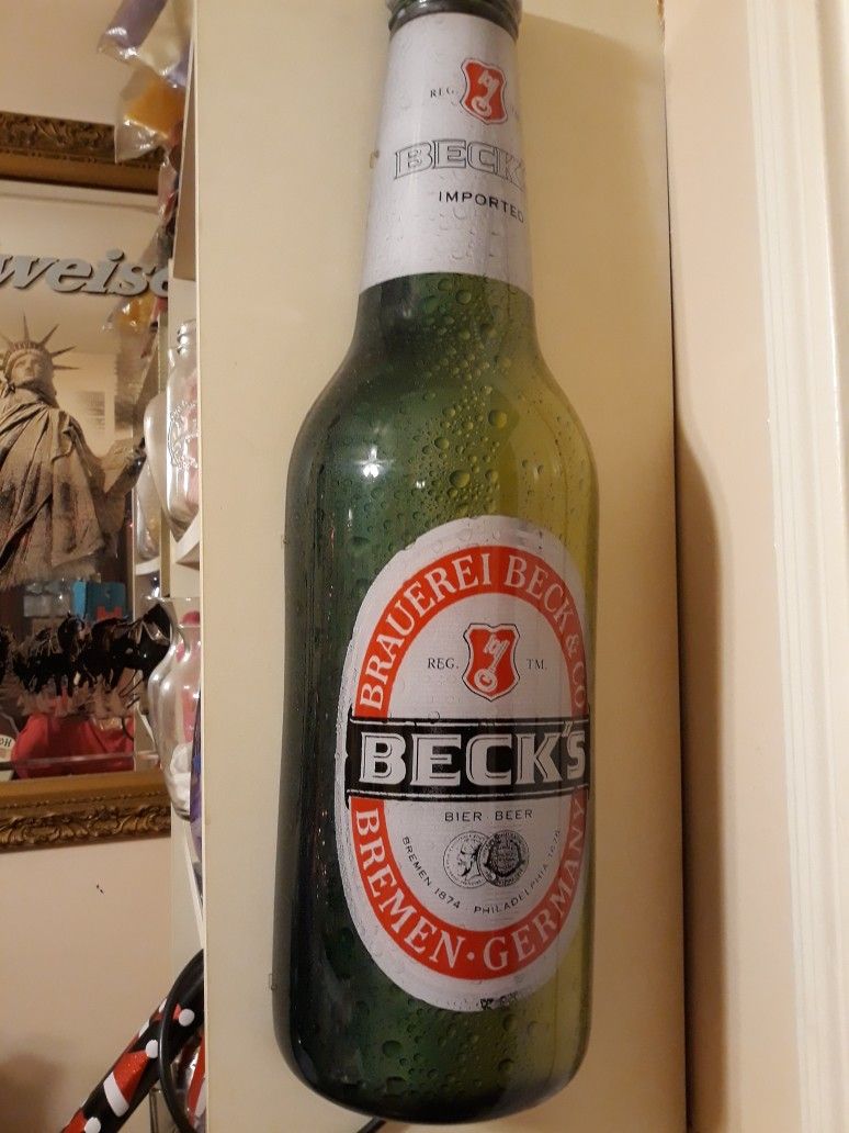 Electric Becks Bottle That Light up