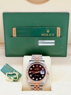 2008 Rolex  Preowned 36mm DateJust (with Card/tag)