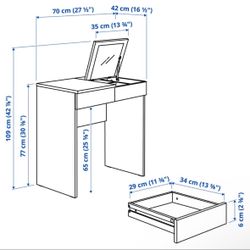 Makeup Vanity Desk 