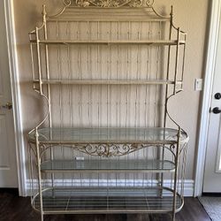 Mid-19th Century Spanish Iron Bakers Rack