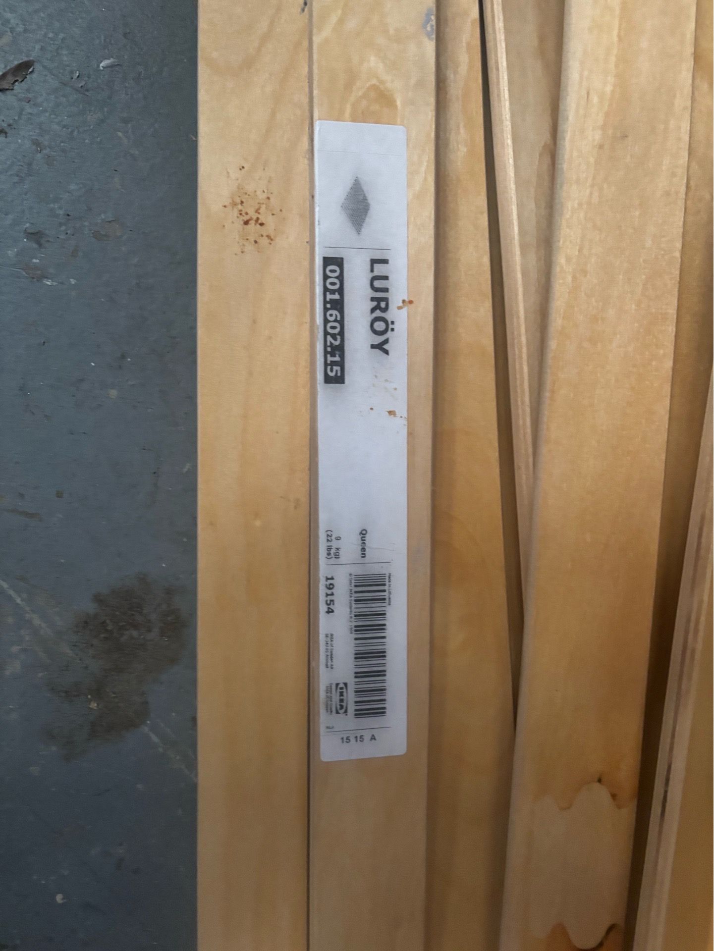 Ikea Queen wooden slats