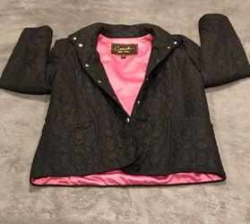 Authentic Coach Classic Quilted Logo Jacket
