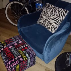 Unique Chair/Foot Stool Set