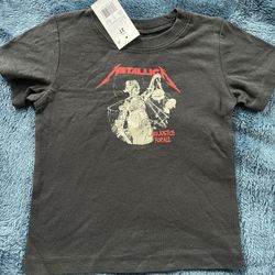 New Toddler Band Tshirt Metallica Sz 2T