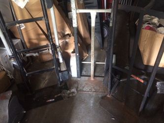 3 hand trucks 2 of them turn into four wheels pick the one you like for 45.00