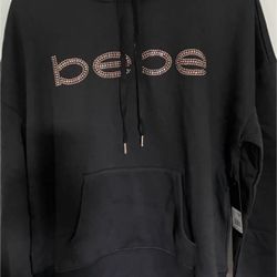 Brand new Bebe rhinestones hooded sweatshirt 1X(cash & pick up only)