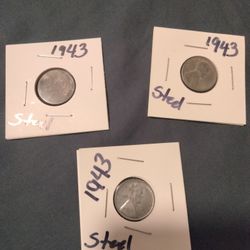 Lincoln Steel Wheat Pennies Lot