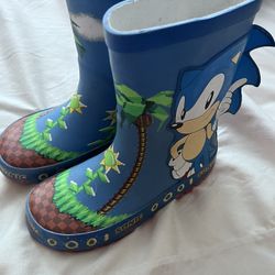 Sonic Rain Boots Size 9 