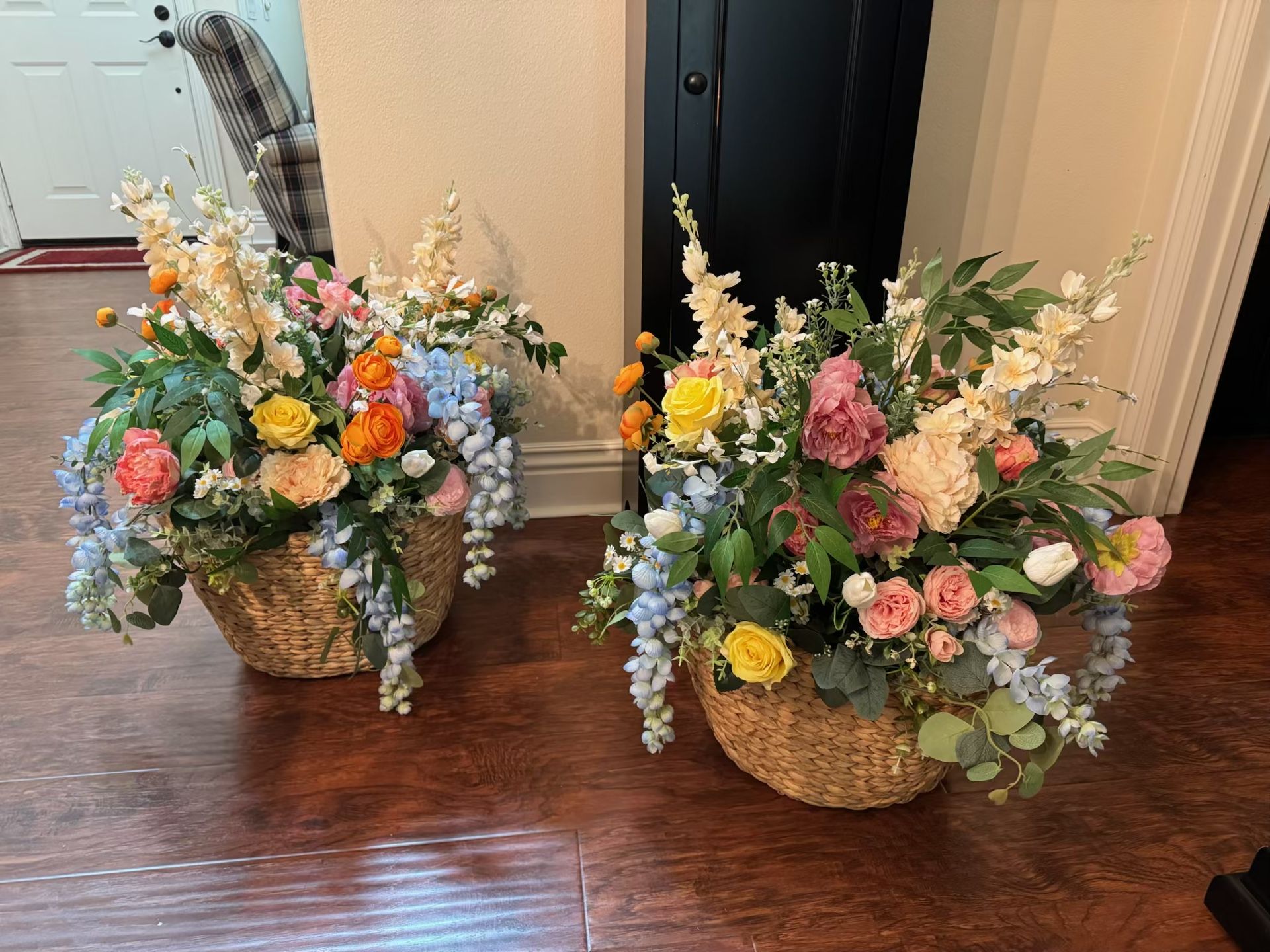 Flower (faux) Basket Arrangements Multi Colored XL