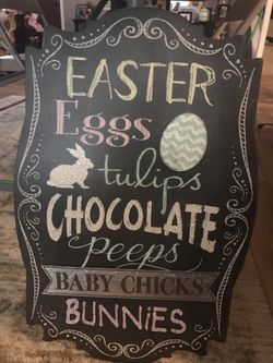 Easter sign 24" x 17"