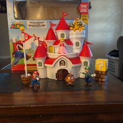Mario Brother Deluxe Mushroom Kingdom Castle Playset
