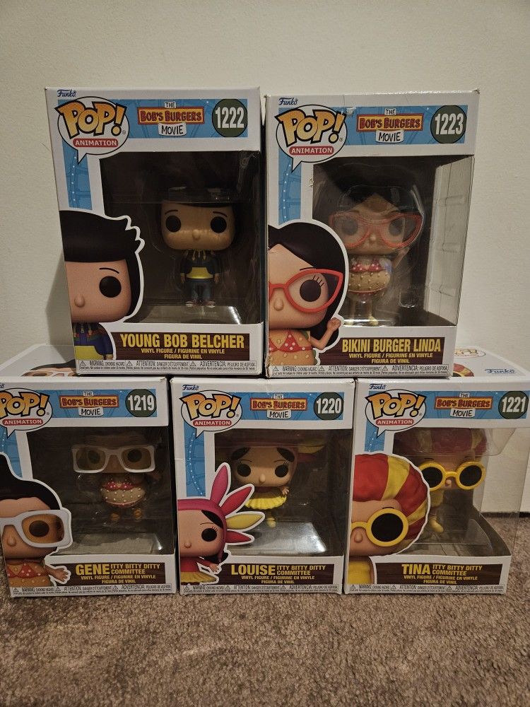 Bobs Burger Movie Funko Pops