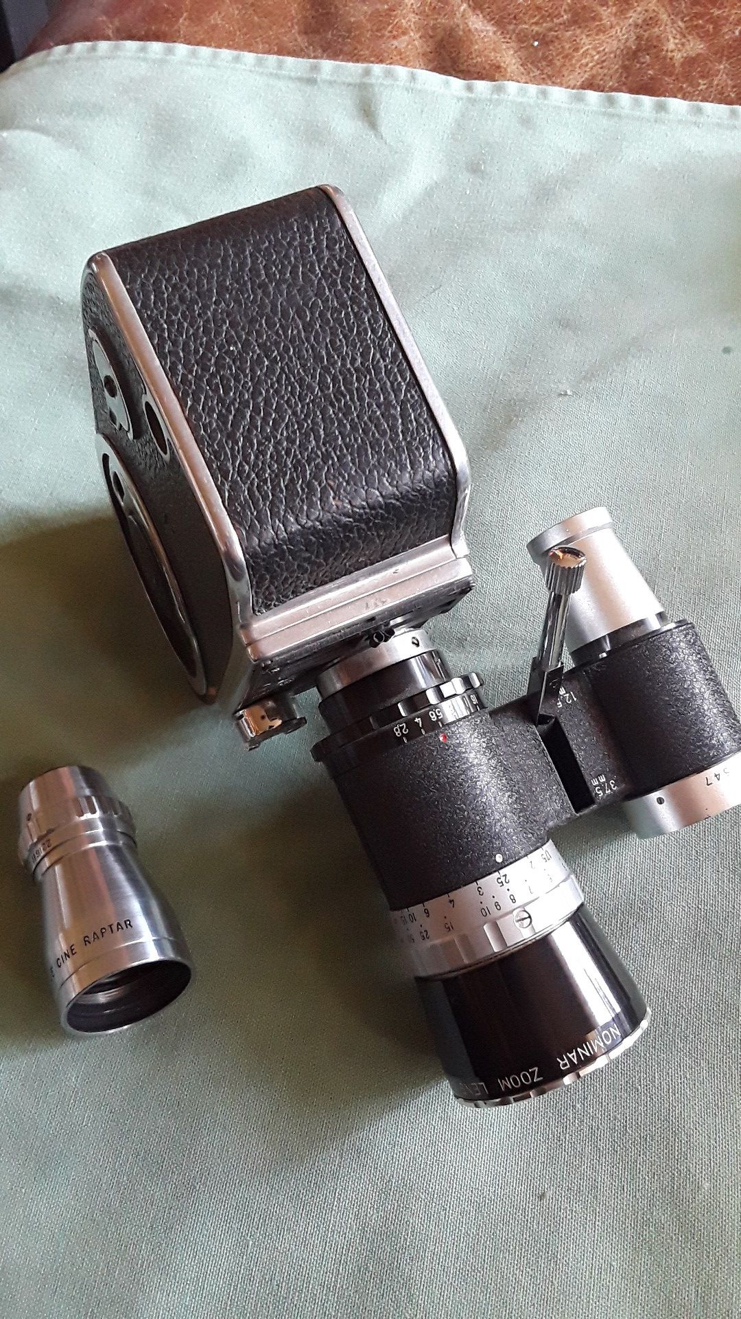 Bolex 8mm movie camera w rare zoom lens + lens