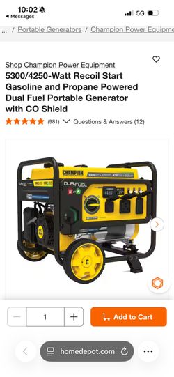 Generator champion