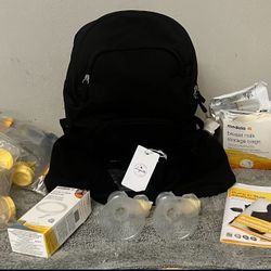 Medela Breast Pump Set With Nursing Bra And Accessories 