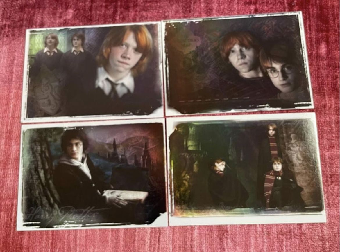 Harry Potter Memorable Moments Card Set Bt1-bt-4 2006 Lot 1A