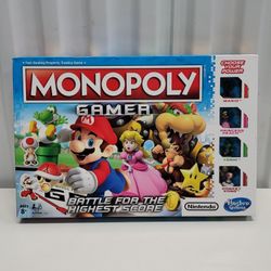 Monopoly Super Mario Gamer Nintendo Board Game 2017 Complete