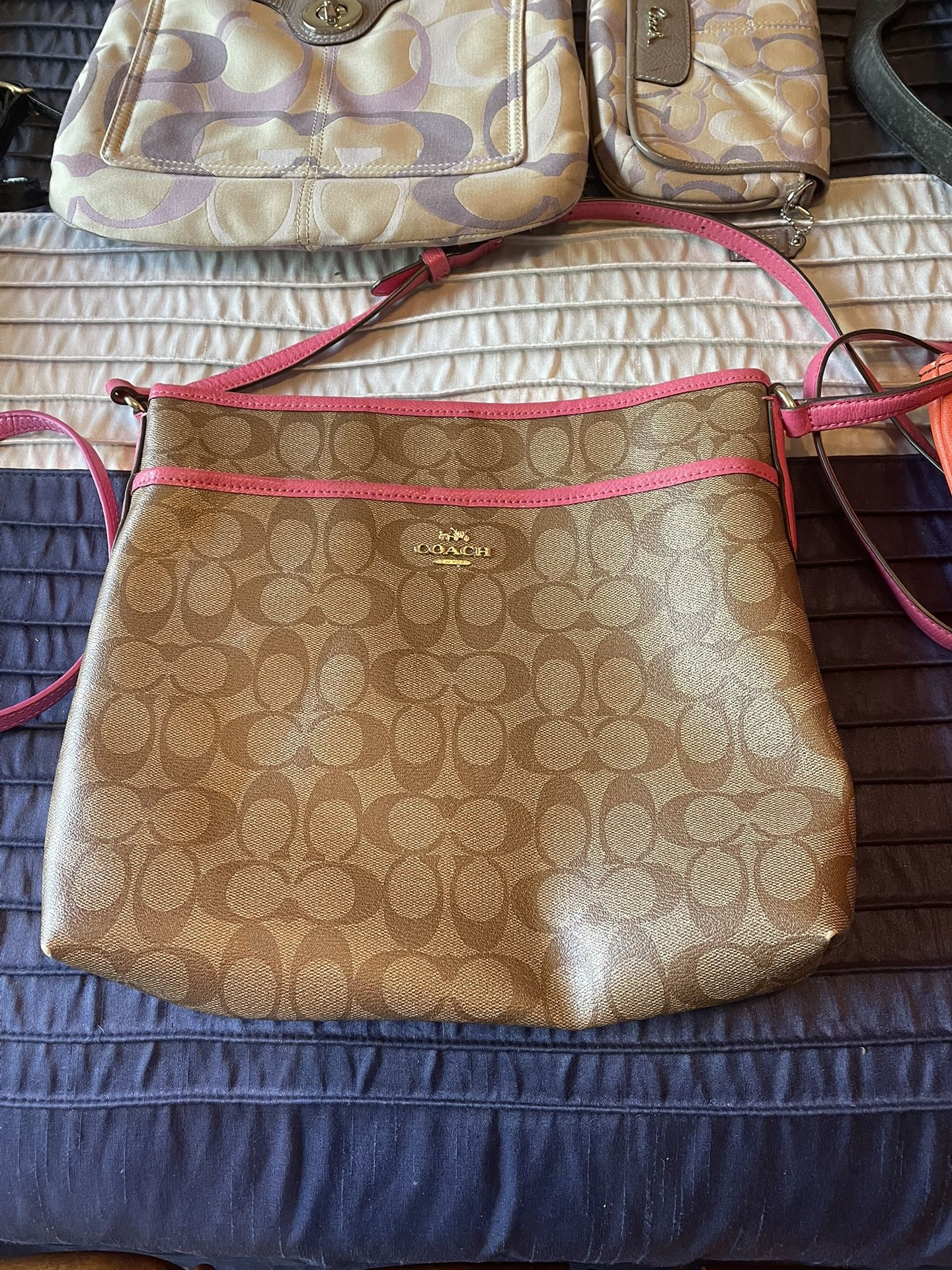 Coach Signature Logo Crossbody Bag.