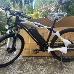 Electric Bike 26” Mountain Ebike - New 