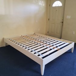 West Elm Queen bed frame.