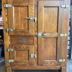 Antique Wooden Ice Box