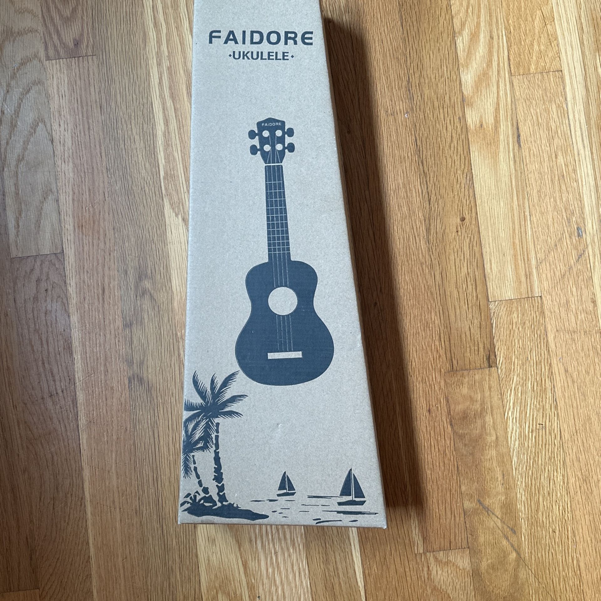 Faodore 21-Inch Soprano Ukulele for Kids - Beginner Guitar Set, Brown (New)