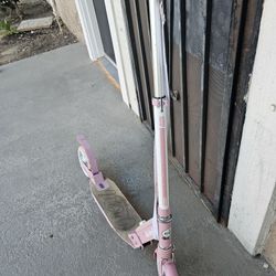 Pink And White Skidee Skooter