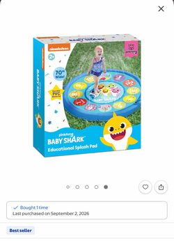 Baby shark splash pad