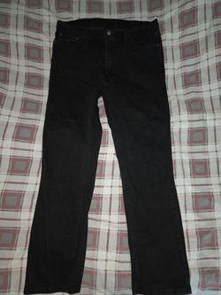 Black Levi's Denim Jeans tapered 38x34
