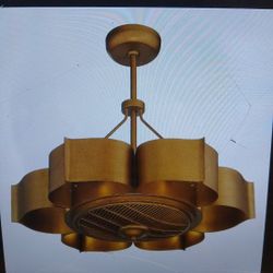 MODERN BRASS FANDELIER 