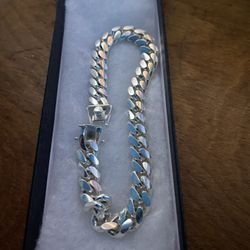 Solid 925 Silver Miami Cuban Link Bracelet 52g / 9” / 9mm (Italy 925)