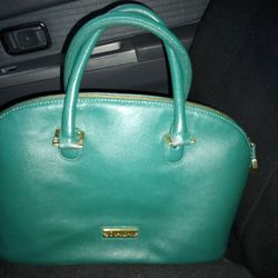 PURSE/SHOULDER BAG WOMAN'S JOY & IMAN GREEN (COMES WITH A WATCH)