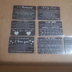 Business Size Love Cards On Metal Card