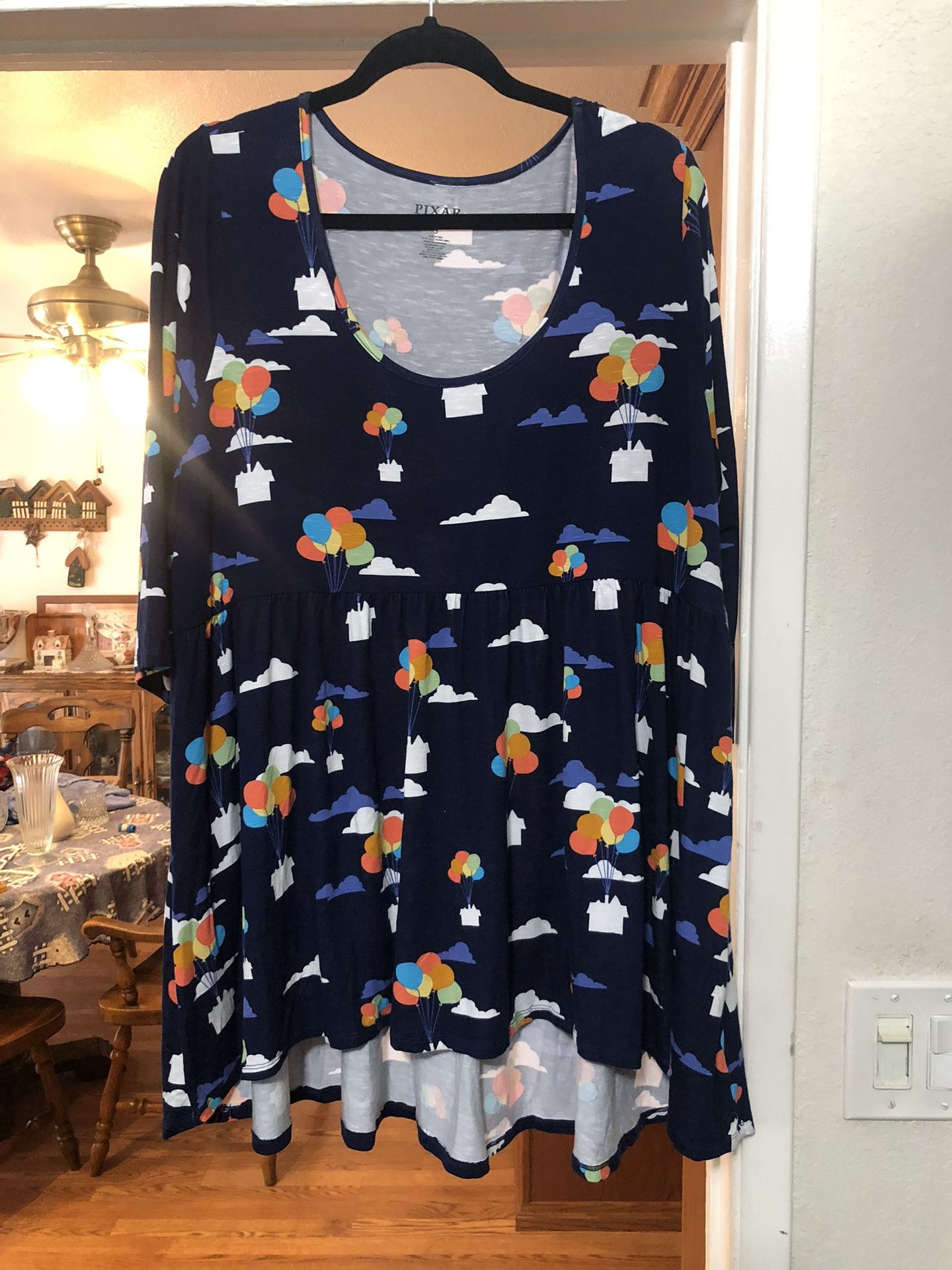 Disney Pixar Theme Tunic Top Size 3X.  Brand New With Tags Never Worn 