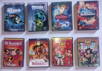 Bundle of 8 Disney DVDs!